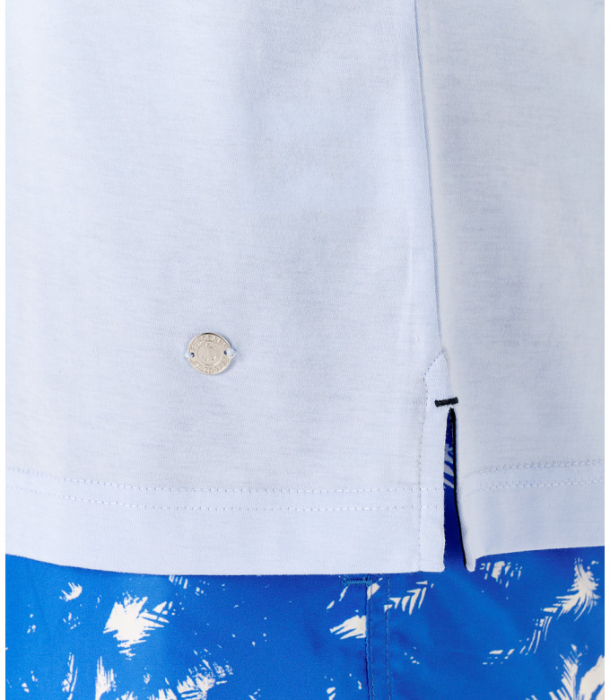 WILL - Sky blue slim-fit cotton jersey shirt