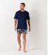 WILL - Tee-shirt jersey coton slim-fit marine