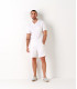 WHITE SPONGE JOGGING SHORTS NOAH