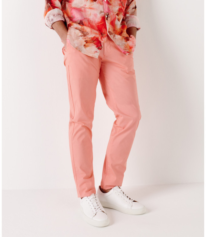 FLASH - Pantalon chino corail