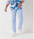 DYLAN - Sky blue casual linen pants