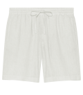NAPOLI - White relaxed linen shorts