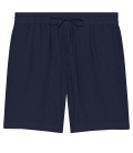 NAPOLI - Short décontracté en lin marine