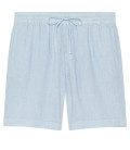NAPOLI - Sky blue relaxed linen shorts