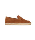 IBIZA - Espadrilles em couro de camurça avelã