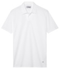 HILLS - White cotton jersey polo