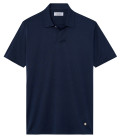 HILLS - Dark navy cotton jersey polo