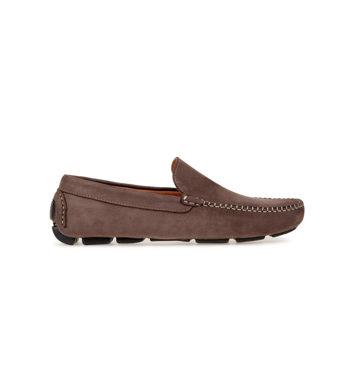 MONZA - Nubuck loafers, chocolate