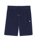 NOAH - Shorts de jogging azul-marinho felpudo