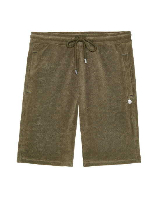 WHITE SPONGE JOGGING SHORTS NOAH