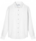 JONAS - Camisa de lino blanca lisa