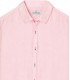 JONAS - Camicia a tinta unita in lino screziato, rosa