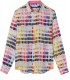 ROSS - Camisa regular de lino para hombre con estampado pantone rosa