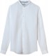 STAN - Camisa blanca de lino, cuello mao 