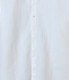 STAN - Camisa blanca de lino, cuello mao 