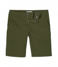 TEXAS - Chino Bermuda uni slimfit khaki