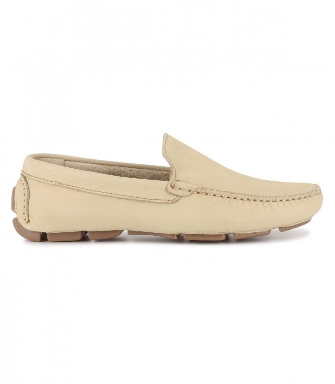 MONZA - Nubuck loafers, camel