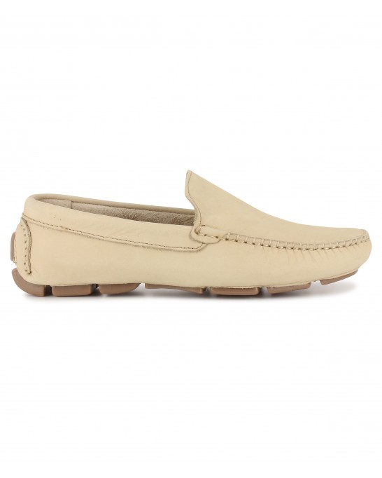 MONZA - Nubuck loafers, camel