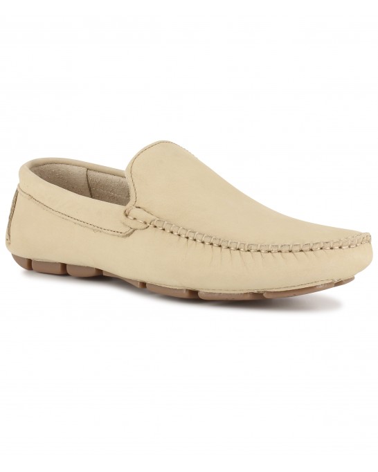 MONZA - Nubuck loafers, camel