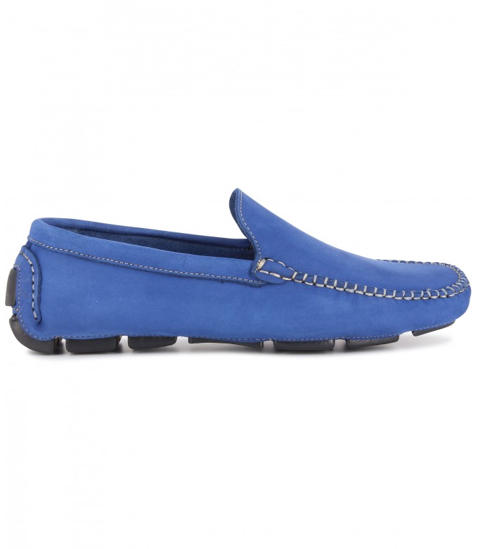 MONZA - Nubuck loafers, royal blue