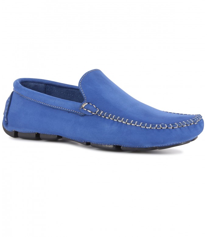 MONZA - Nubuck loafers, royal blue