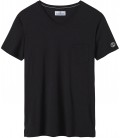 NECK - T-shirt nera con scollo a V