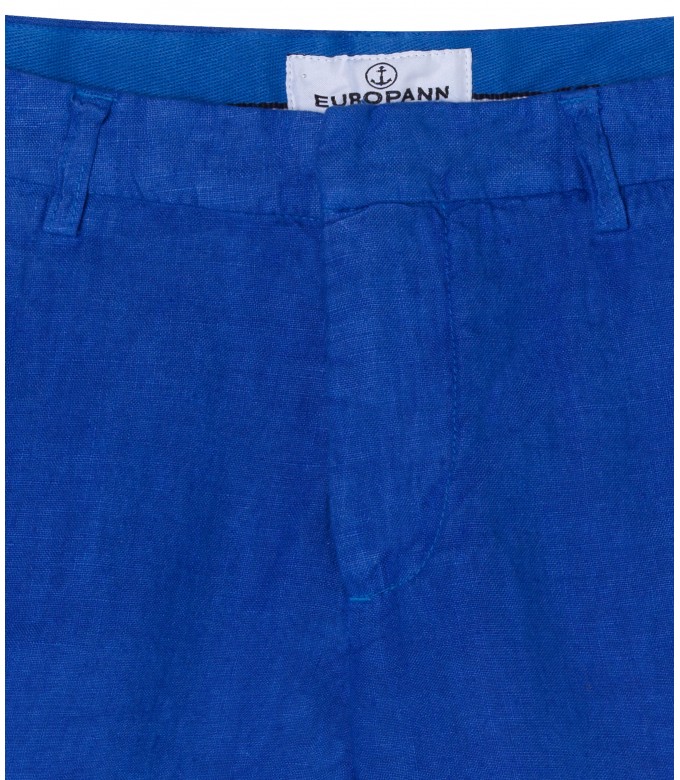 COLORADO - Casual linen bermudas, klein blue