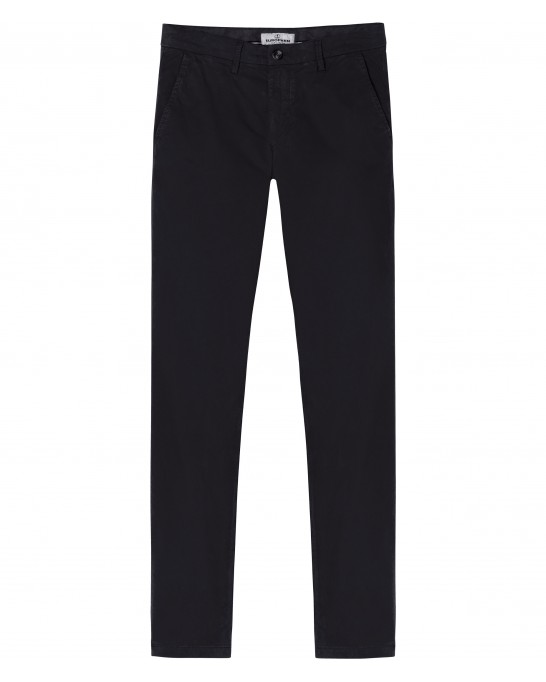 FLASH - Slim fit cotton chinos, black