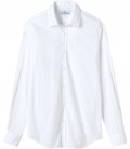 VARDY - Camisa de voile de algodão branco liso