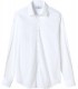 VARDY - Camisa casual lisa de gasa de algodón, blanca