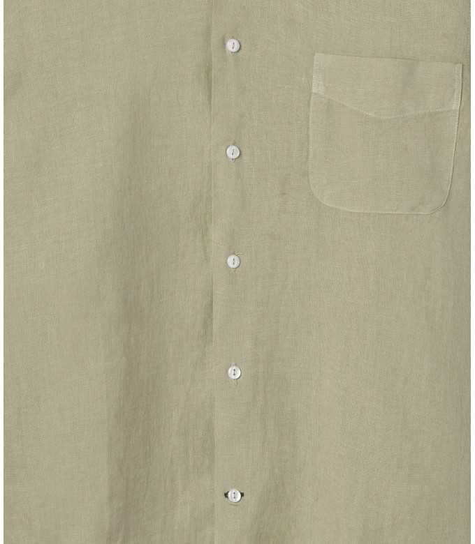 DIVA - Casual linen shirt, camel 