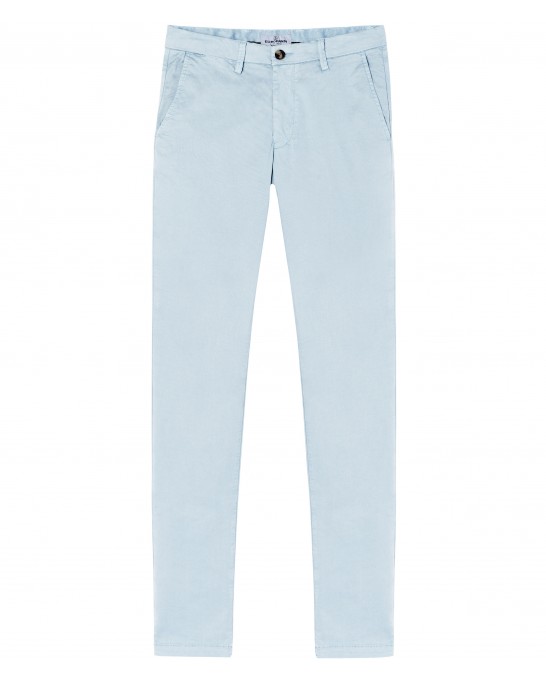 FLASH - Pantalón chino slim-fit, cielo