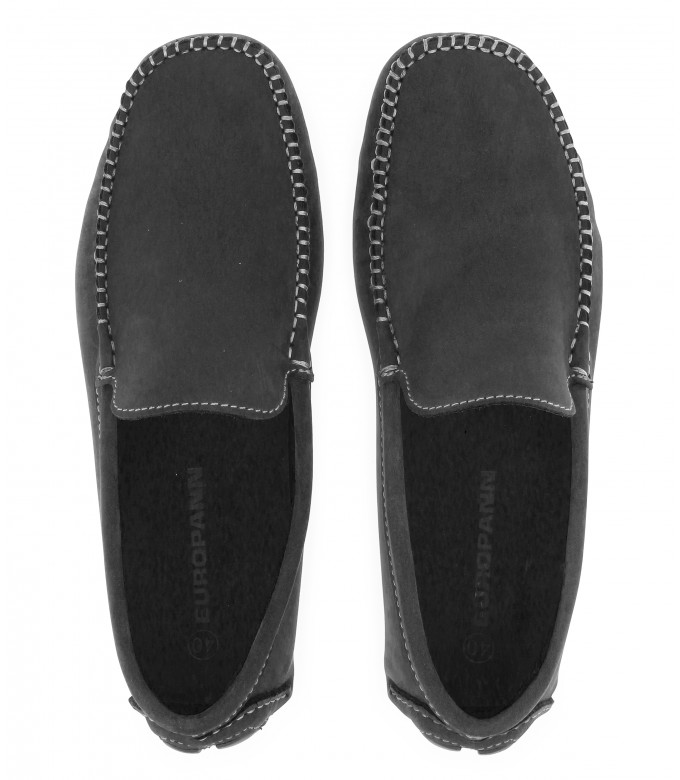 MONZA - Nubuck loafers, black