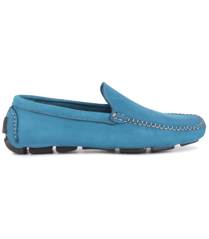 MONZA - Nubuck loafers, blue