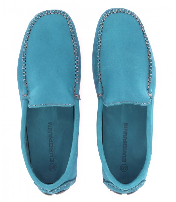 MONZA - Nubuck loafers, blue