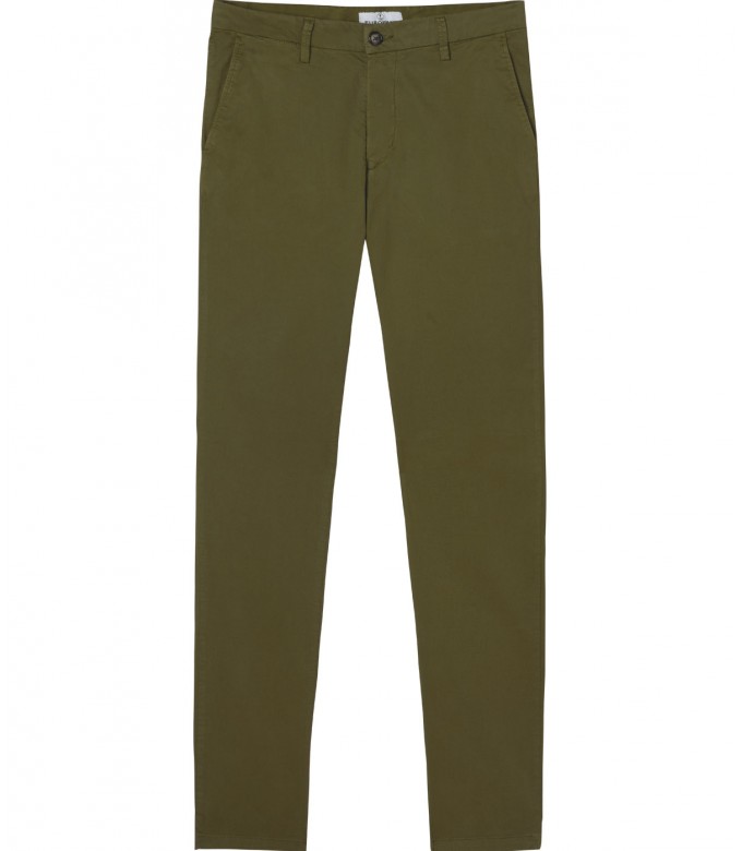 FLASH - Slim fit cotton chinos, khaki