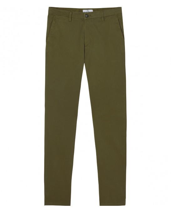 FLASH - Slim fit cotton chinos, khaki