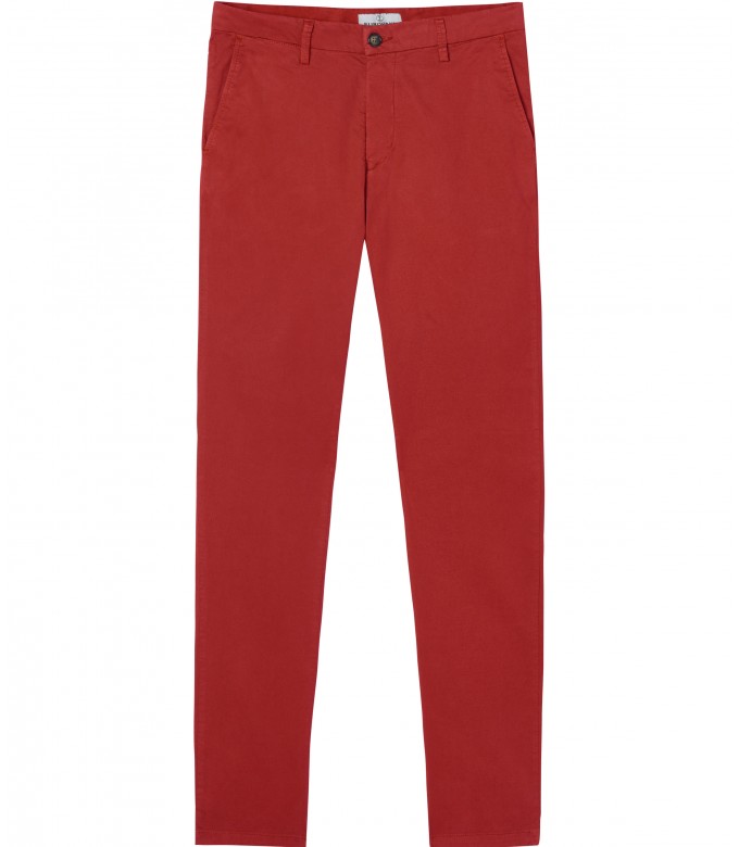 FLASH - Pantalón chino slim-fit, Rojo