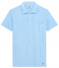 MITCH - Camisa polo felpuda azul celeste