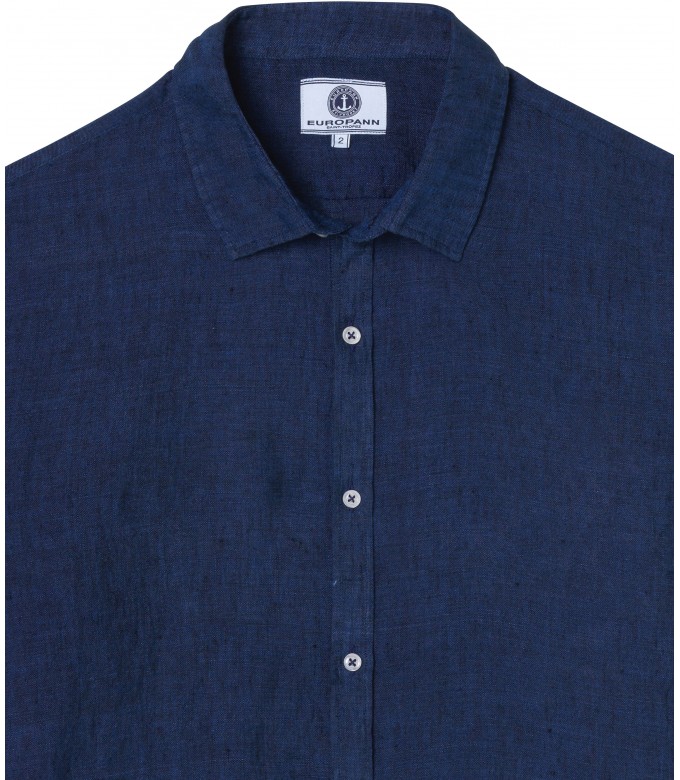 Plain navy blue color long sleeves shirt for men | Quality brand Europann