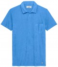 MITCH - Camisa polo felpuda azul-marinho