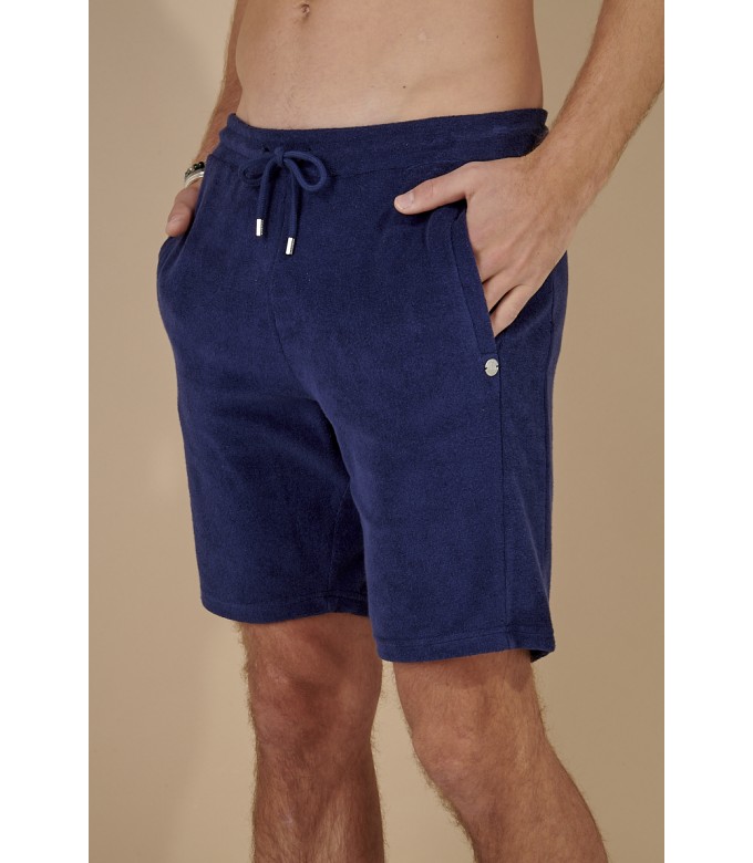 WHITE SPONGE JOGGING SHORTS NOAH