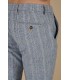 CHECK PANTS PHIL NAVY BLUE