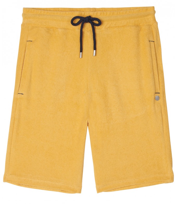 WHITE SPONGE JOGGING SHORTS NOAH