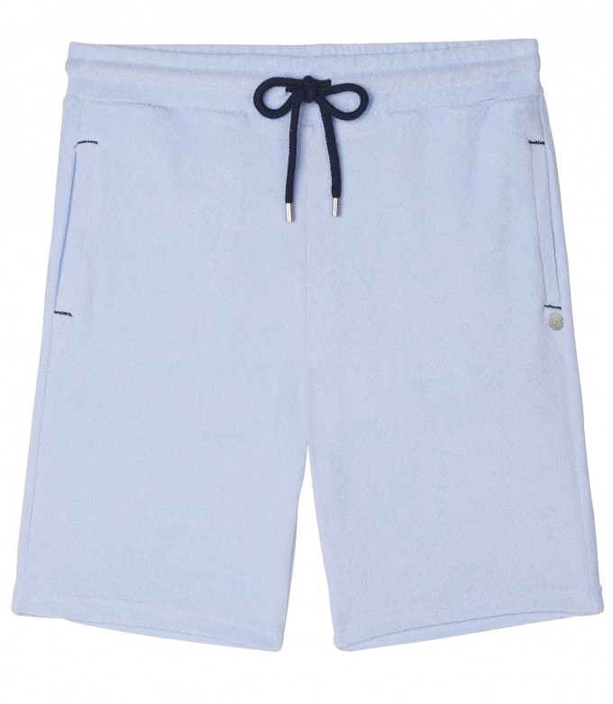 WHITE SPONGE JOGGING SHORTS NOAH