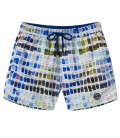 BORNEO - Weiße Pantone Druck schwimmen Shorts