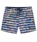 BORNEO - Marineblau Pantone Druck schwimmen Shorts