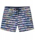 BORNEO- Badeshorts mit Pantone-Print, Marine