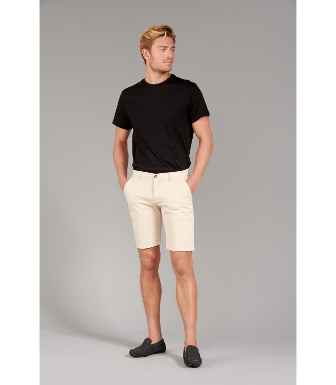 TEXAS - Slim fit Chino Bermudas, beige 