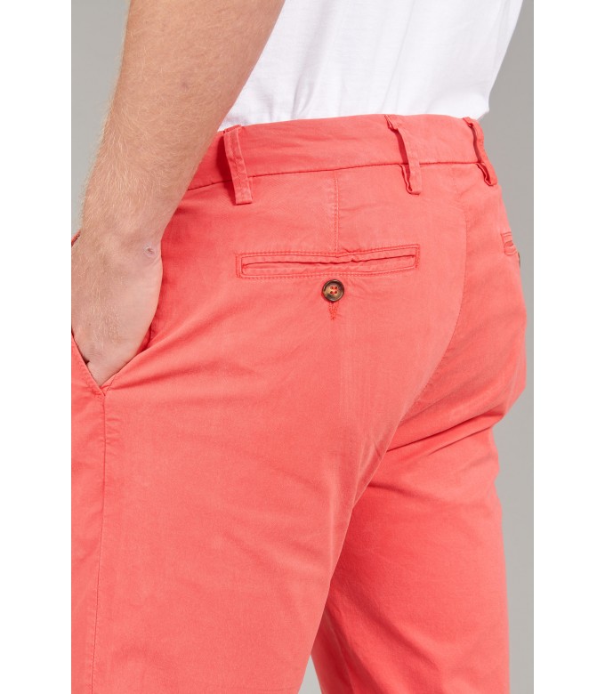 FLASH - Calça chino de ajuste fino, vermelha